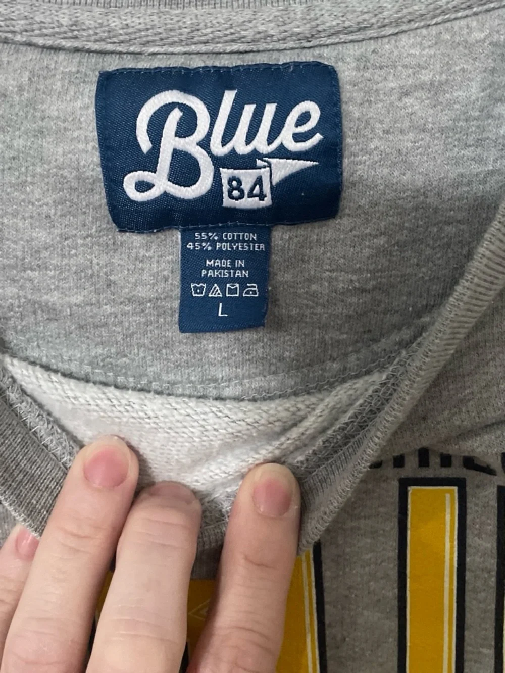 University of Michigan Go Blue Grey Crewneck Sweatshirt